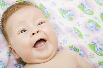 Image showing Baby smiles