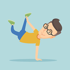 Image showing Young man breakdancing vector illustration.