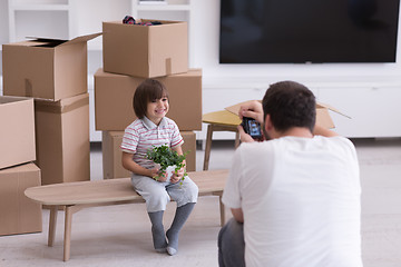 Image showing Photoshooting with kid model