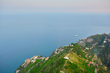 Image showing travel in Italy series - view of beautiful Amalfi