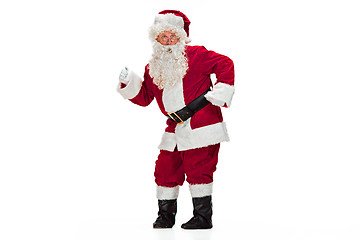 Image showing Portrait of Man in Santa Claus Costume