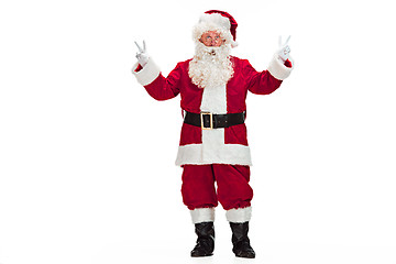 Image showing Portrait of Man in Santa Claus Costume