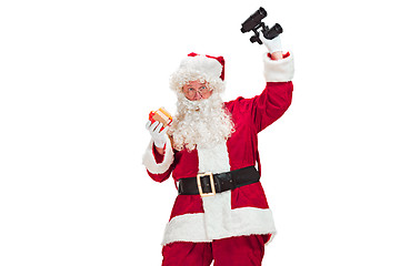 Image showing Portrait of Man in Santa Claus Costume