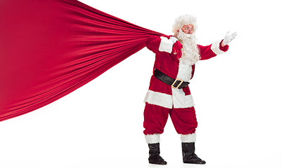 Image showing Portrait of Man in Santa Claus Costume