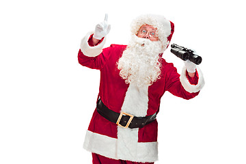 Image showing Portrait of Man in Santa Claus Costume