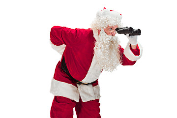 Image showing Portrait of Man in Santa Claus Costume