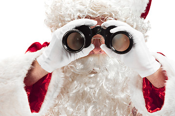 Image showing Portrait of Man in Santa Claus Costume