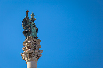 Image showing Santo Oronzo Column in Lecce, Italy