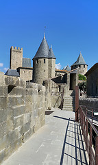 Image showing Medieval castle of Carcassonne, France