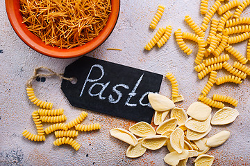 Image showing raw pasta