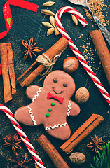 Image showing gingerbread with aroma spice
