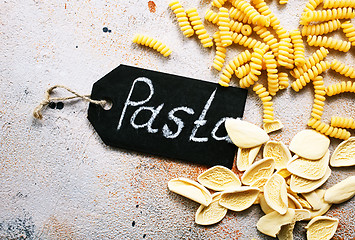 Image showing raw pasta