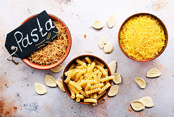 Image showing raw pasta