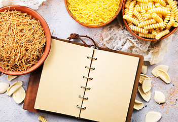 Image showing raw pasta