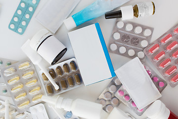 Image showing packs of different pills and medicine