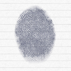 Image showing typical finger print