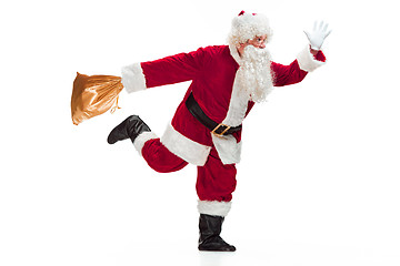 Image showing Portrait of Man in Santa Claus Costume