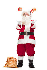 Image showing Portrait of Man in Santa Claus Costume