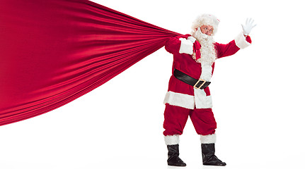 Image showing Portrait of Man in Santa Claus Costume