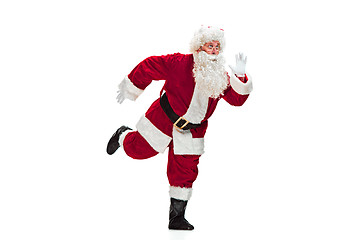 Image showing Portrait of Man in Santa Claus Costume