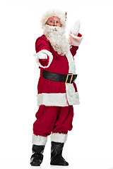 Image showing Portrait of Man in Santa Claus Costume