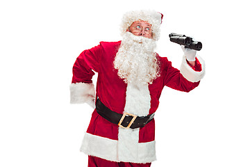 Image showing Portrait of Man in Santa Claus Costume