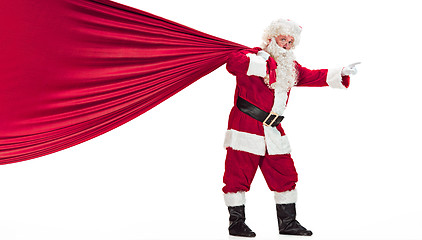 Image showing Portrait of Man in Santa Claus Costume