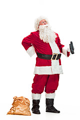 Image showing Portrait of Man in Santa Claus Costume