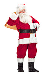 Image showing Portrait of Man in Santa Claus Costume