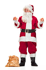 Image showing Portrait of Man in Santa Claus Costume