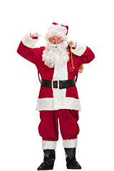 Image showing Portrait of Man in Santa Claus Costume