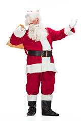 Image showing Portrait of Man in Santa Claus Costume