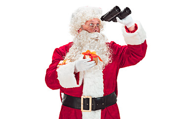 Image showing Portrait of Man in Santa Claus Costume