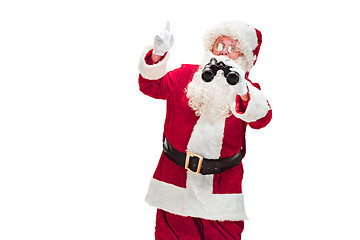 Image showing Portrait of Man in Santa Claus Costume