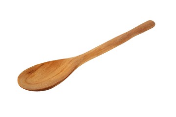 Image showing Wooden spoon on white