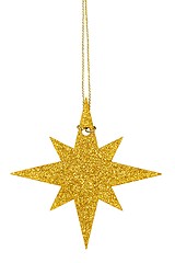 Image showing Christmas star on white