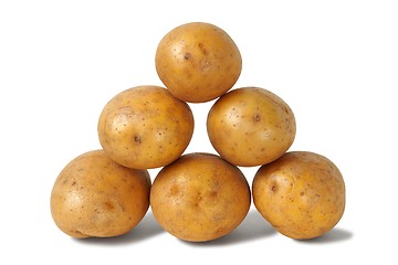 Image showing Heap of potatoes