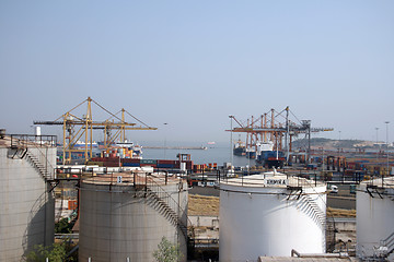 Image showing chemical plant and port