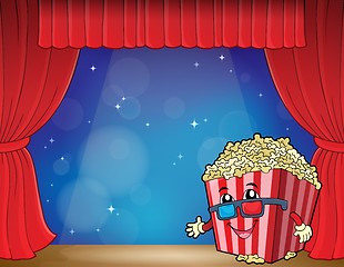 Image showing Stylized popcorn theme image 3