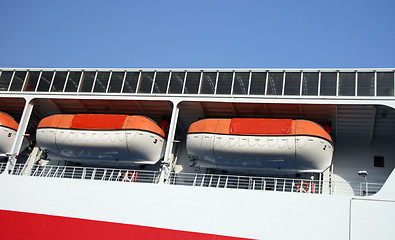 Image showing modern life boats