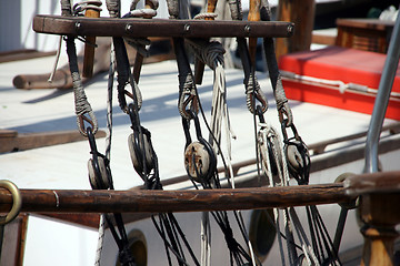 Image showing sail ropes