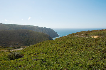 Image showing Portugal ocean cliff