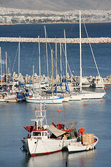 Image showing fishing boats at marina