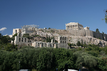 Image showing the rock of parthenon