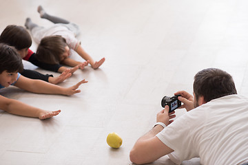 Image showing Photoshooting with kids models