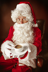 Image showing Portrait of Man in Santa Claus Costume