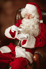 Image showing Portrait of Man in Santa Claus Costume
