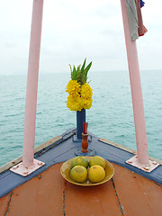 Image showing flowers for buddha