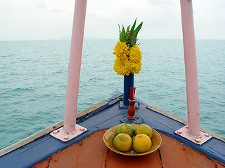 Image showing flowers for buddha