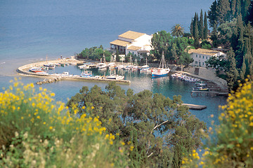 Image showing harbor in corfu